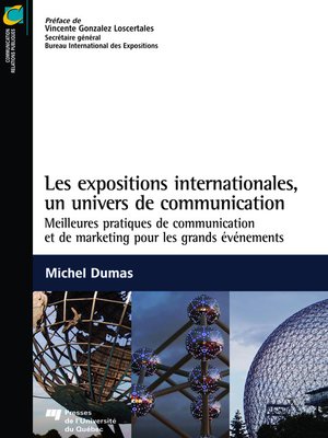 cover image of Les expositions internationales, un univers de communication